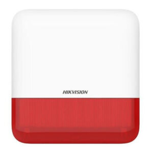 Sirena Tri-X wireless de exterior, led rosu cu flash, HIKVISION AX PRO DS-PS1-E-WE-R